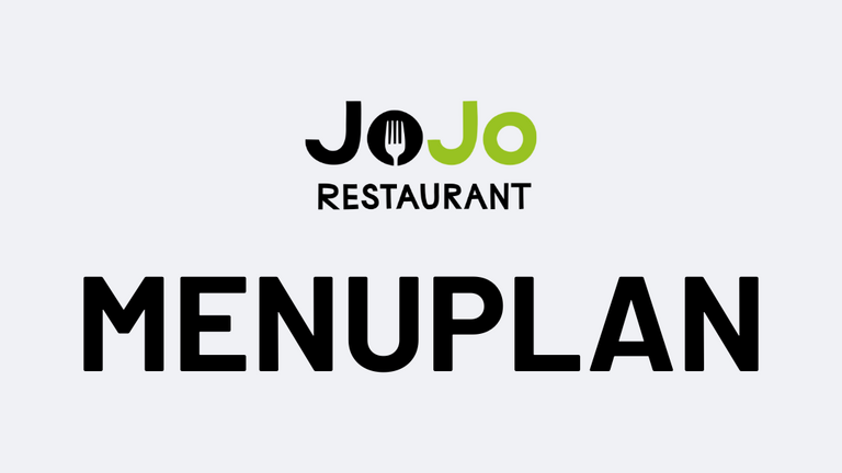 Menuplan Restaurant JoJo